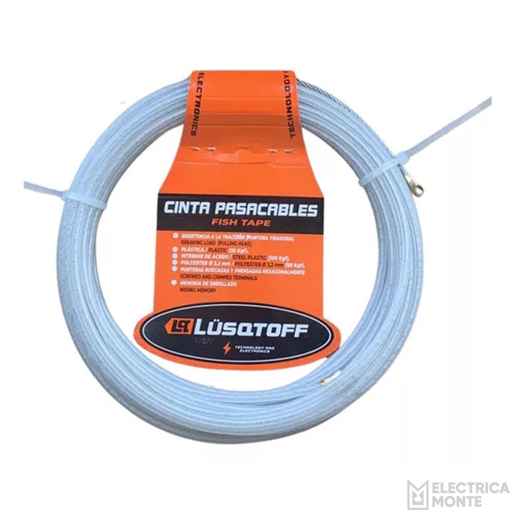 Cinta Pasacable Interior de Acero 4 x 15 mts