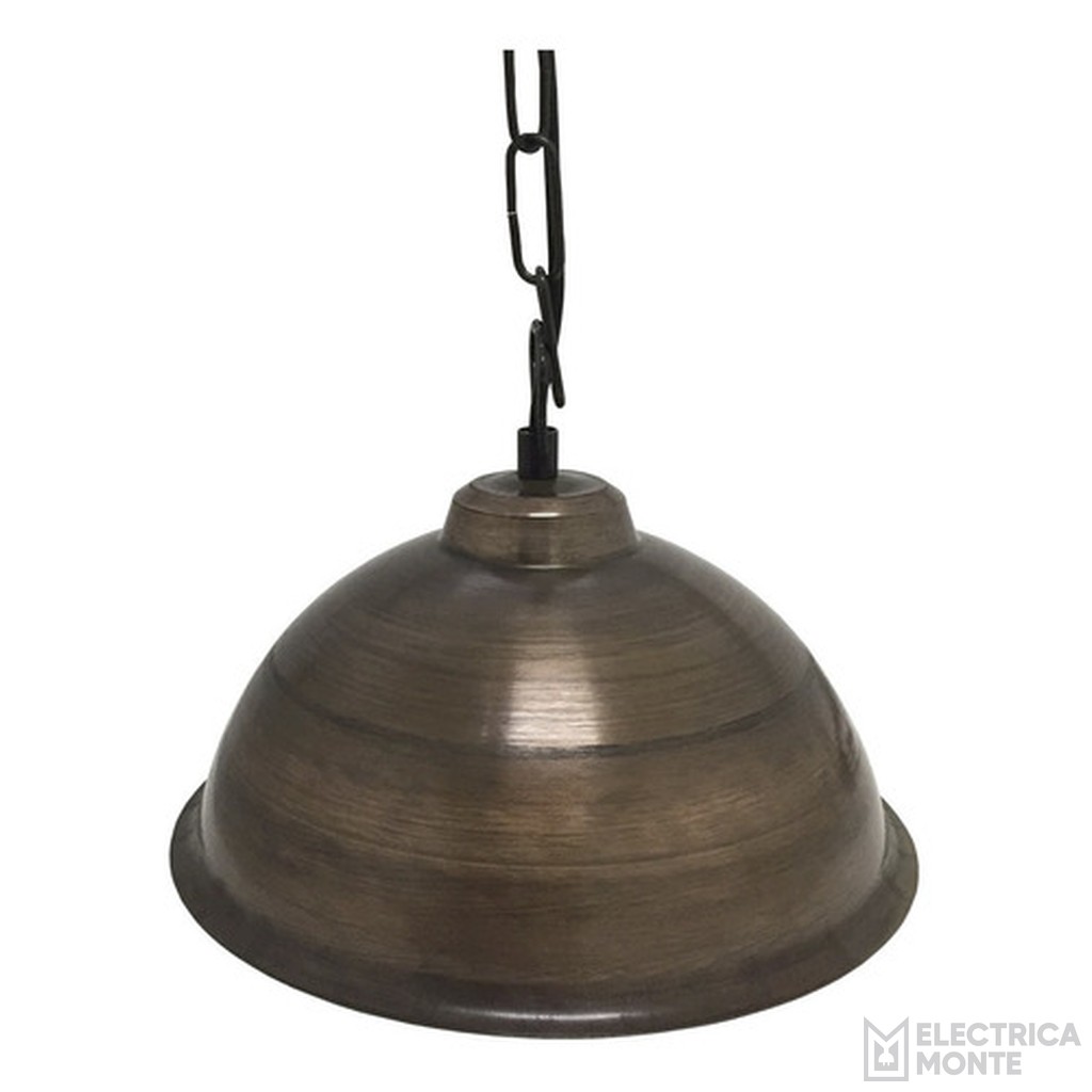 Colgante esférico con cadena Cobreado