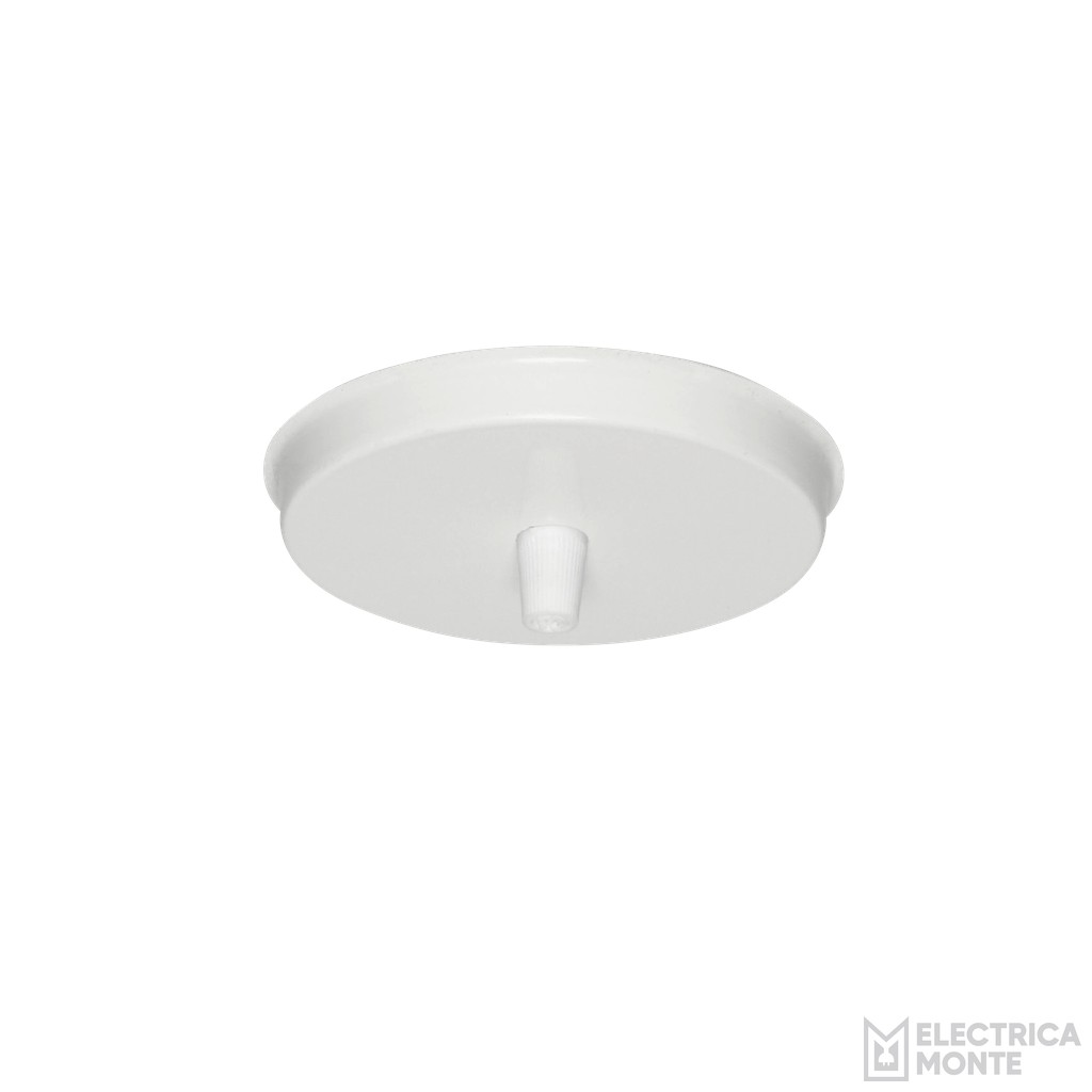Tapa redonda de 3 luces s/cable Blanco