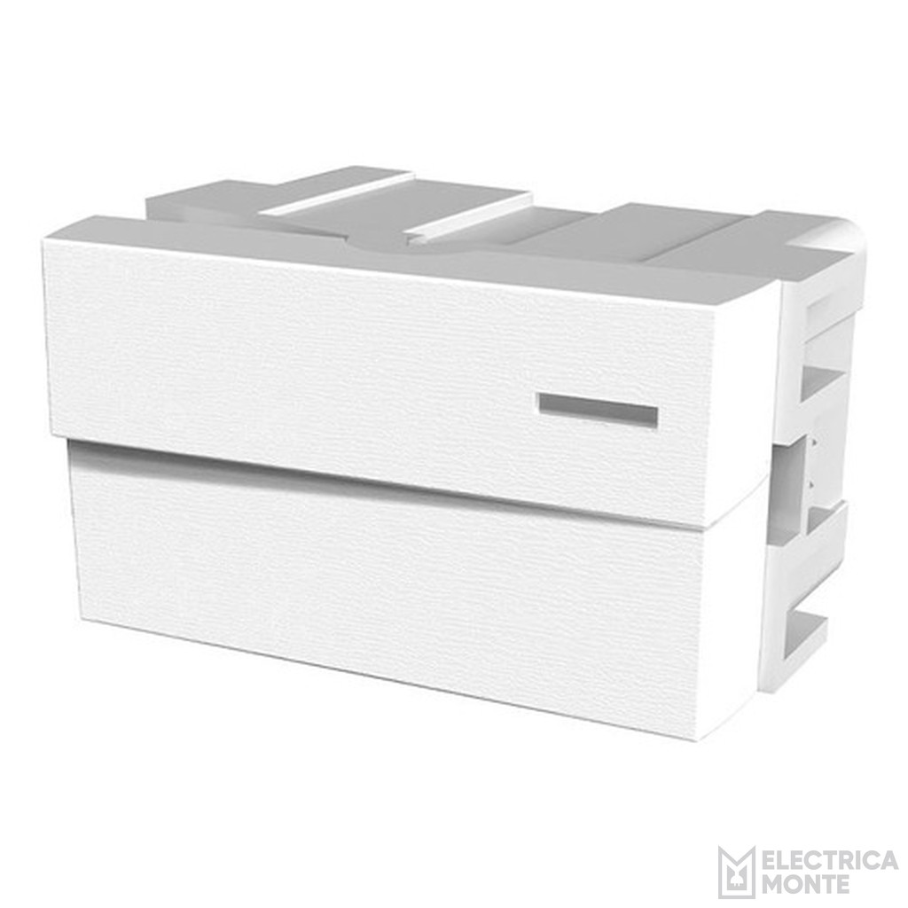 1 Interruptor Unipolar 220Vca - 10A (1 - ½ Módulo en 1) Platinum Blanco Jeluz