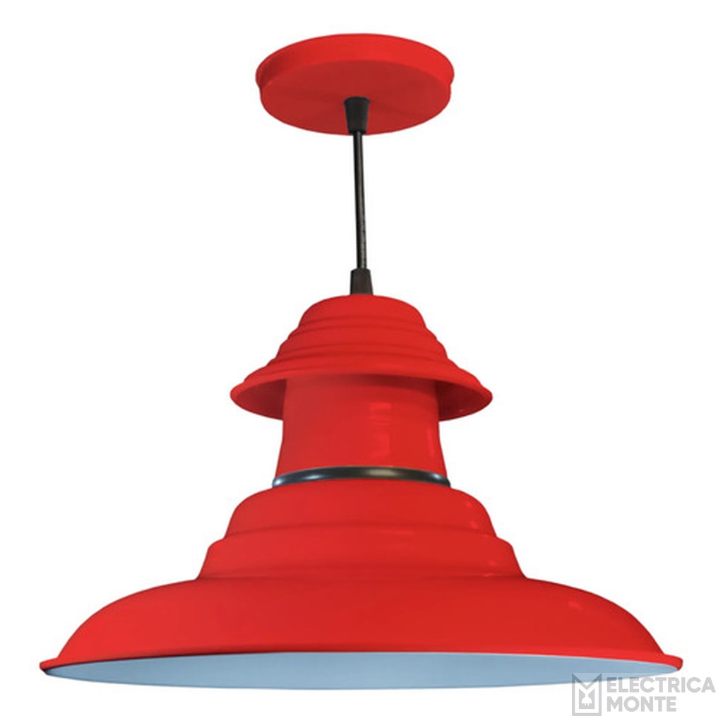 Colgante De Chapa 3 Piezas Rojo