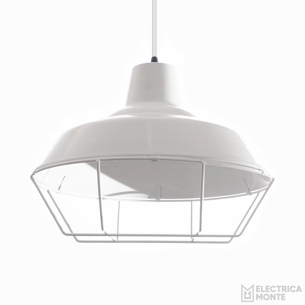 Colgante de Chapa Galponero R 30 Cm Blanco Base Blanca