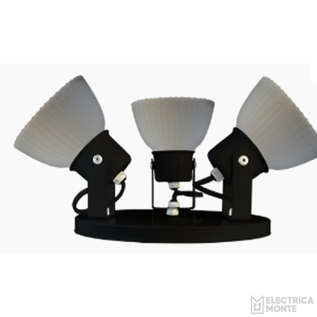 Spot Anabella 3 Luces Negro