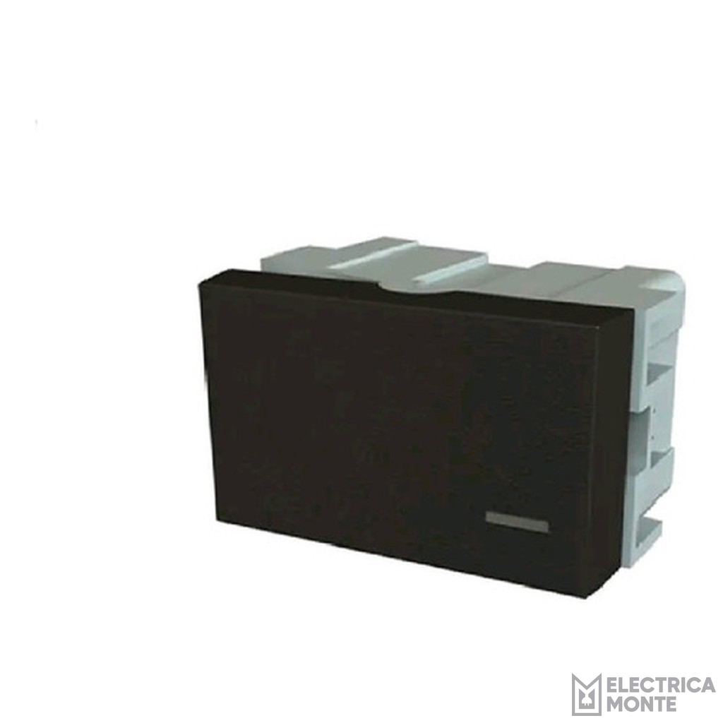 Interruptor Combinacion Unipolar Platinum Negro Jeluz