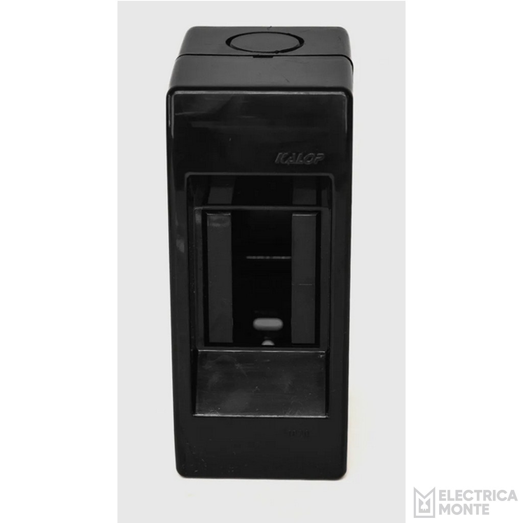 Caja 2 módulos con puerta Negra Kalop