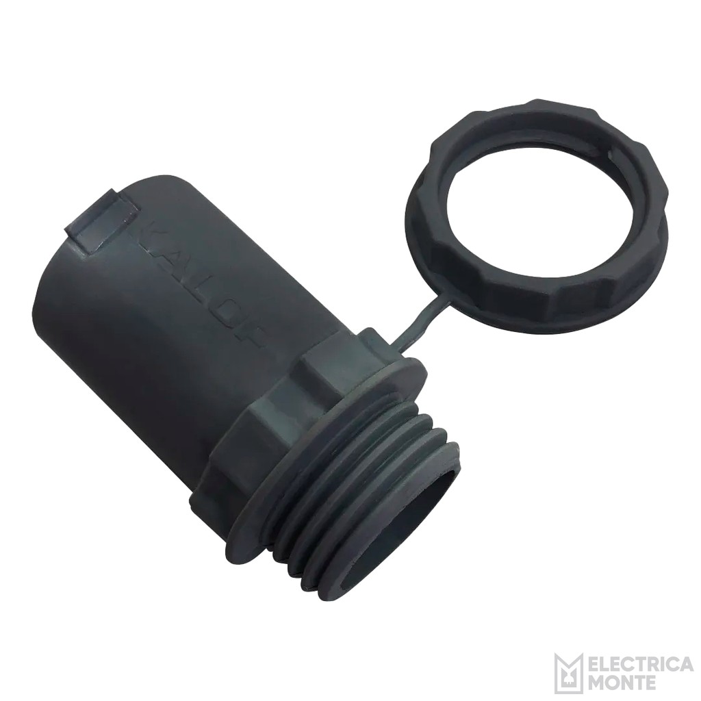 Conector Rigido 25mm Negro Kalop