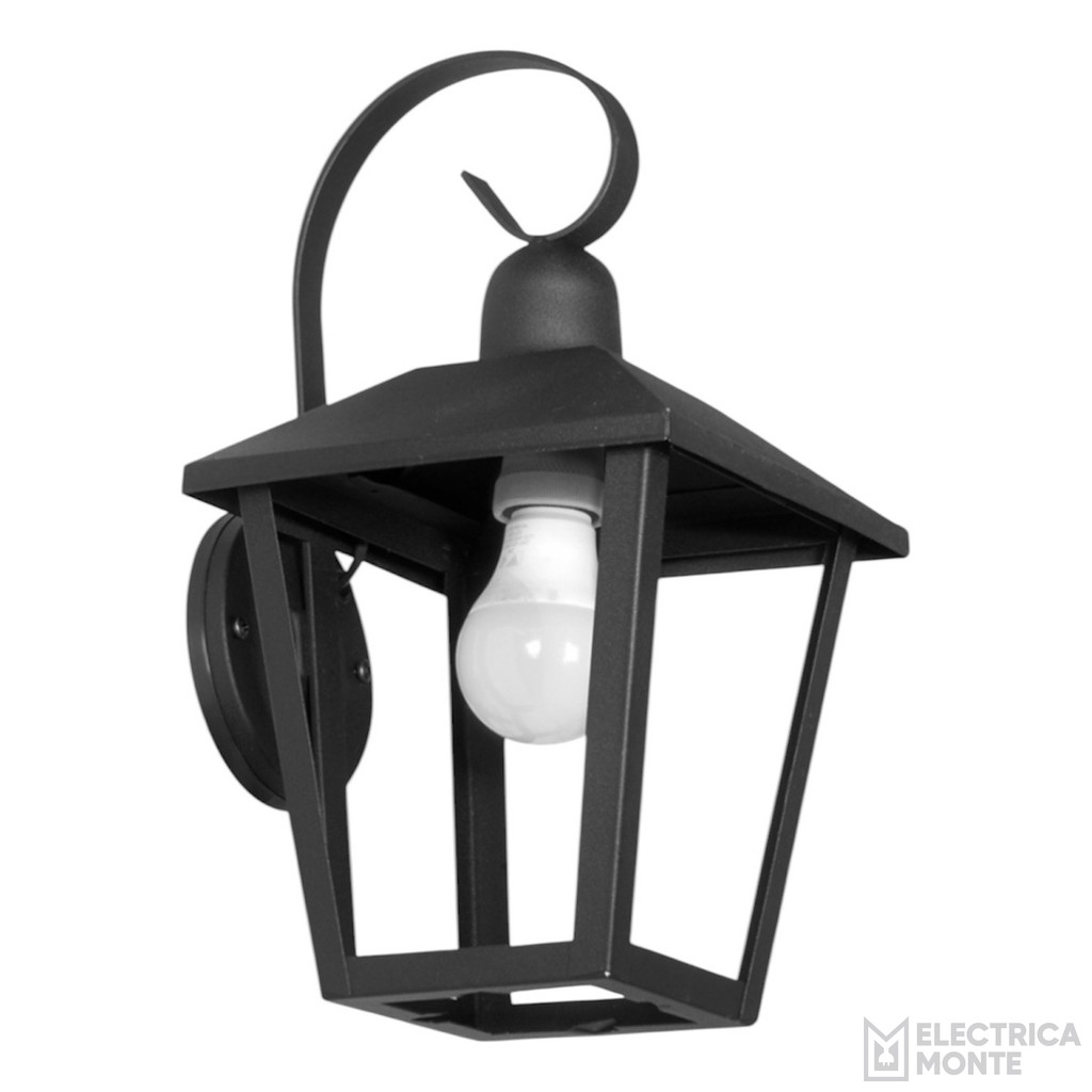 Farol de Hierro Trapecio con Mensula  Negro
