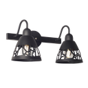 Aplique "SANTANDER" Dos Luces Negro