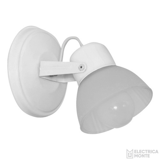 [S-110B FRANCIA] Spot con tulipa "FRANCIA" Blanco