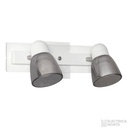 Spot Doble "SEGOVIA" con tulipa Blanco