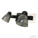 Spot Doble "SEGOVIA" con tulipa Negro