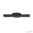 Regleta p/colgante de 2 luces s/cables Negro