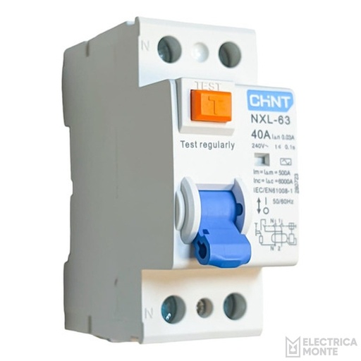 [036nl1-632p40a] Disyuntor 2X40 Amp 30Ma 6Ka Chint