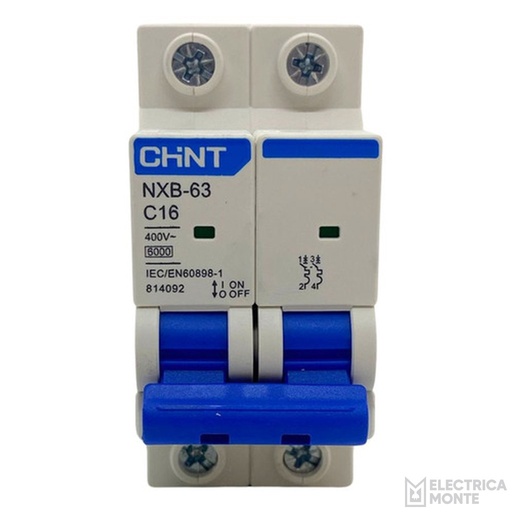 [036NXB-632PC16] Térmica 2X16A 6Ka Curva C Chint