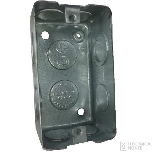 [010 1-18] Caja Rectangular Chica Aluminizada