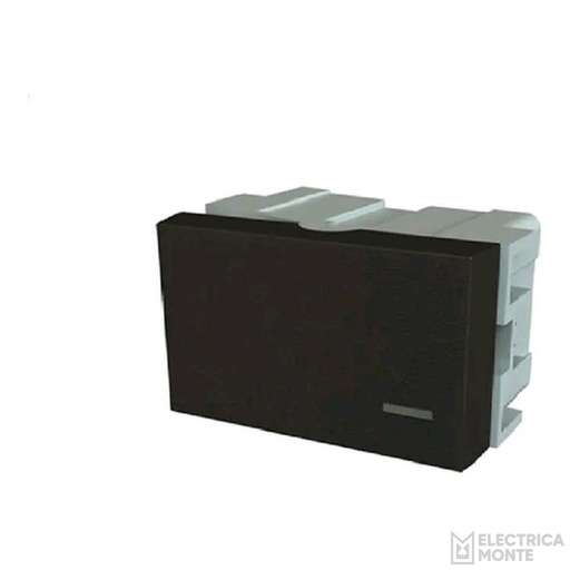 [80051] Interruptor Unipolar Platinum Negro Jeluz