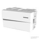 1 Interruptor Unipolar 220Vca - 10A (1 - ½ Módulo en 1) Platinum Blanco Jeluz