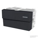 1 Interruptor Unipolar 220Vca - 10A (1 - ½ Módulo en 1) Platinum Negro Jeluz