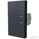 Interruptor Unipolar 220Vca - 10A (Teclón - 3 Módulos) Platinum Negro Jeluz