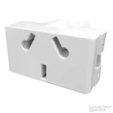 Tomacorriente Bipolar 125/250Vca - 15/10A Platinum Blanco Jeluz