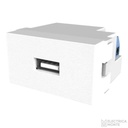 Toma USB de carga de 1A Platinum Blanco Jeluz