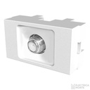 Toma TV c/ acople roscado pin fino 0 db 75ohm Platinum Blanco Jeluz