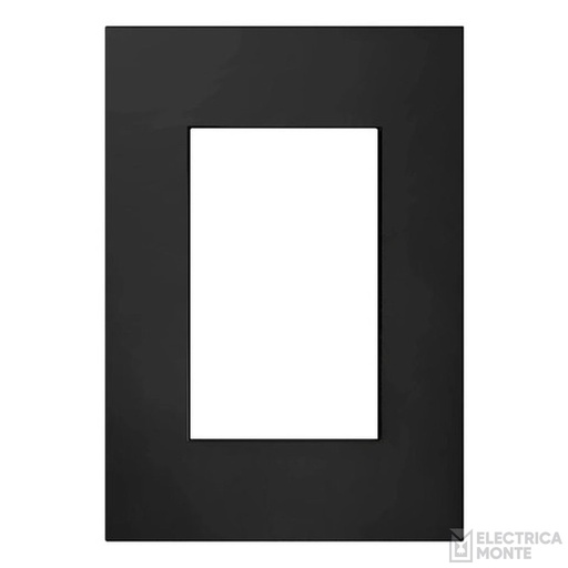 [45098/13] Tapas Platinum 5 x 10 cm. 3 módulos  Negra Jeluz