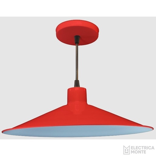 [810370] Colgante de Chapa Chino Rojo