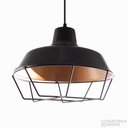 Colgante de Chapa Galponero R 30 Cm Negro Base Habano