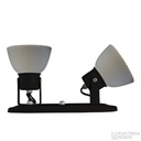 Spot Anabella 2 Luces Redondas Negro