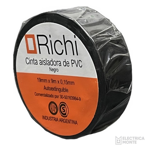Cinta Aisladora PVC x9 mts