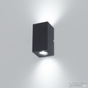 Aplique Rectangular Bidireccional 2 Dicroicas Gu10 Negro