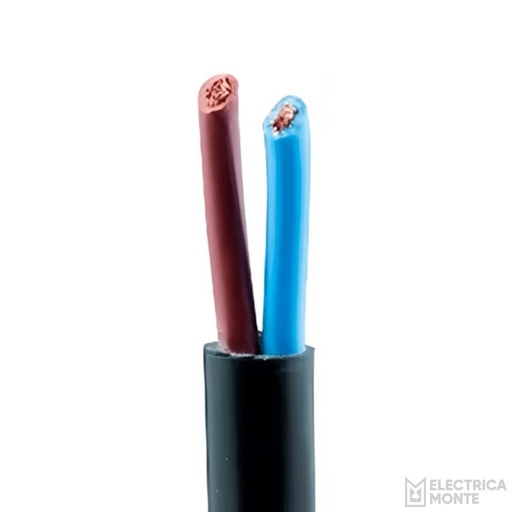 [T250NE] Cable Tipo Taller 2x0.50mm Negro Argenplas