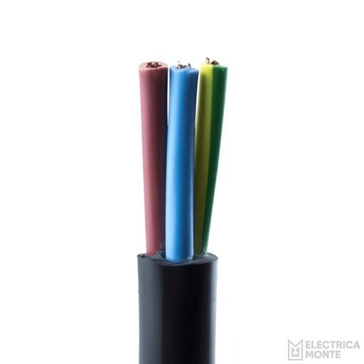 [T3150NE] Cable Tipo Taller 3x1.5mm Negro Argenplas