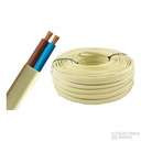 Cable Envainado Chato 2x0,50mm Blanco Argenplas