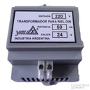 Fuente Transformador 24V 50W p/riel DIN Yali