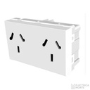 Tomacorriente Doble Bipolar 125/250Vca - 15/10A Platinum Blanco Jeluz