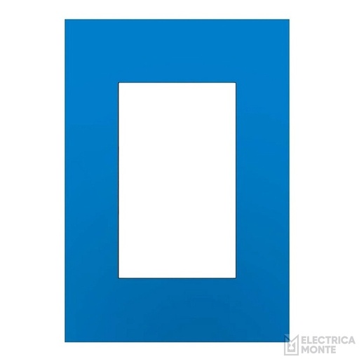 [45098/32] Tapas Platinum 5 x 10 cm. 3 módulos Azul Electrico