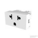 Tomacorriente Bipolar 125/250Vca - Exportacion Platinum Blanco Jeluz